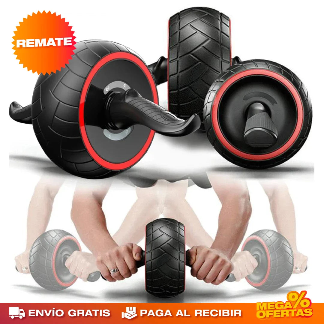 Rueda Abdominales Rebote Automático – Abdomen Firme en Casa Sin Lastimarte