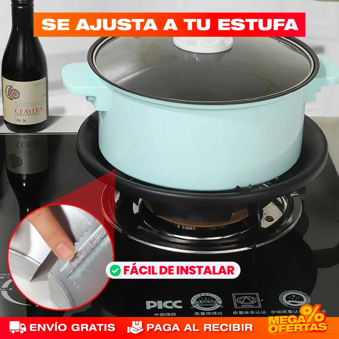 Promo 2x1 Soporte Protector de Llama y Ahorrador de Gas – Cocina Parejo y Gasta Menos Gas
