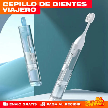 Cepillo de Dientes para Viajeros – Cepíllate Donde Sea, Compacto y Limpio · 2x1