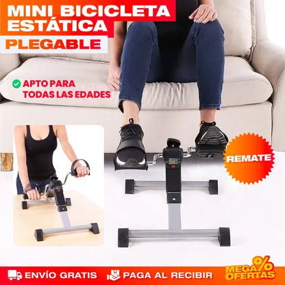Mini Bicicleta Estática Plegable – Ejercítate Viendo TV y Guárdala Bajo la Cama