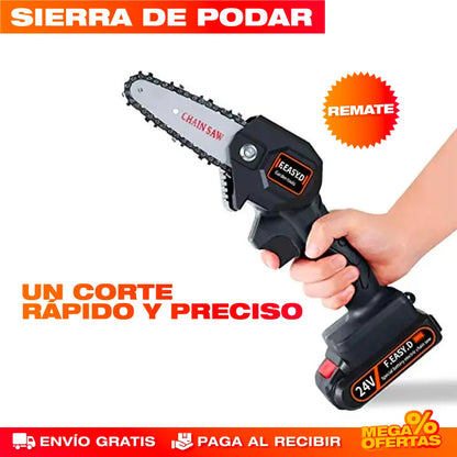 Sierra de Cadena Eléctrica Inalámbrica – Corta Ramas Gruesas Sin Esfuerzo ni Cables
