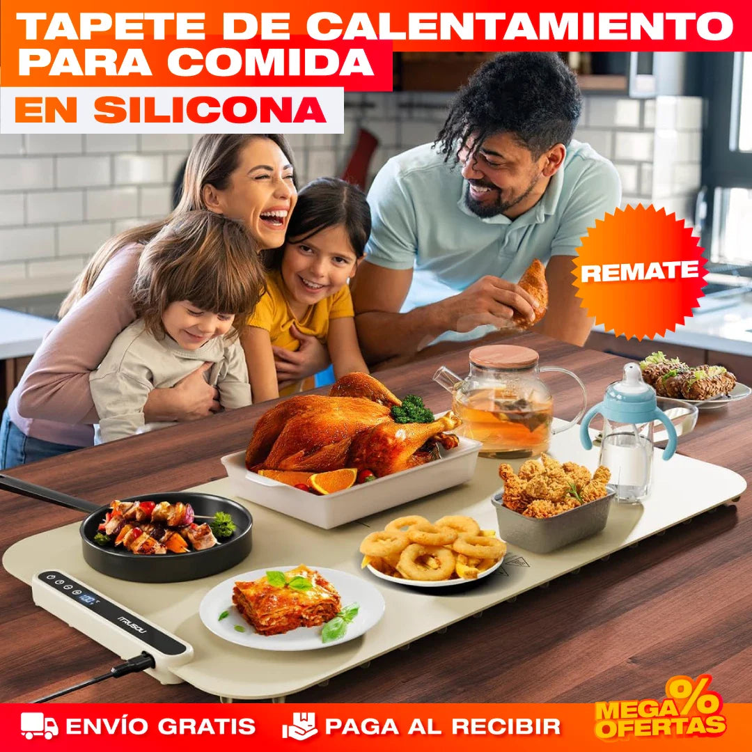 Tapete Eléctrico de Calentamiento para Cocina – Mantén la Comida Caliente en la Mesa