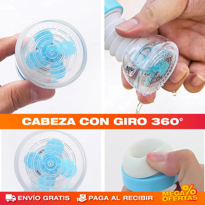 Filtro Giratorio y Purificador de Agua – Agua Más Limpia Directo del Grifo · 3x1