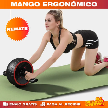 Rueda Abdominales Rebote Automático – Abdomen Firme en Casa Sin Lastimarte