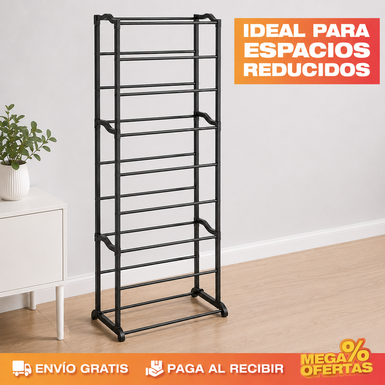 2 Organizadores de Zapatos de 10 Niveles – Hasta 20 Pares Ordenados Sin Ocupar Espacio · 2x1