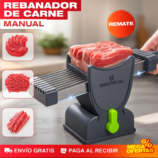 Rebanador de Carne Manual de Acero Inoxidable – Tajadas Parejas Como en Charcutería