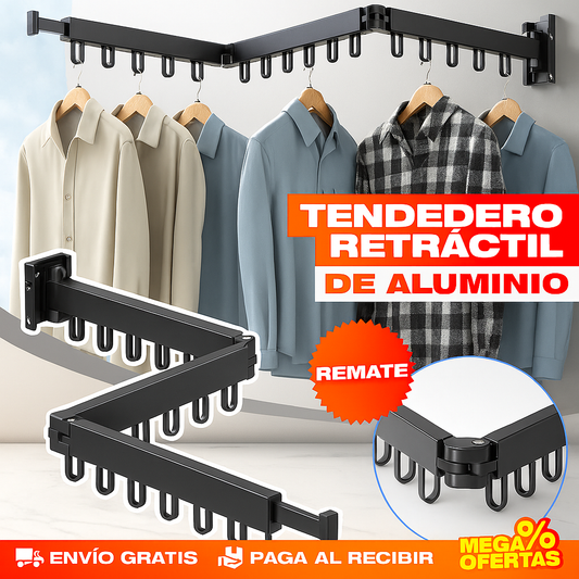Gancho Tendedero Retráctil de Aluminio – Tiende la Ropa en Cualquier Rincón