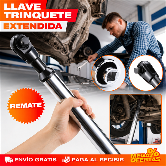 Llave Trinquete Extendida – Aprieta en Espacios Imposibles Sin Lastimarte