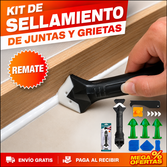 Kit de Sellamiento de Juntas y Grietas – Renueva el Sellado de Baño y Cocina Sin Contratar a Nadie