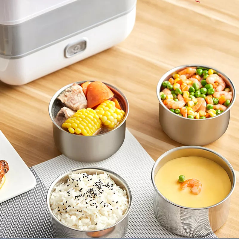 Lonchera Vaporera Eléctrica Portátil - Tu comida caliente en cualquier lucar