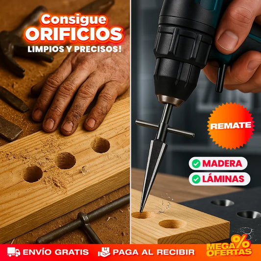 Broca Expansiva para Lámina – Huecos Limpios en Lámina Sin Astillar