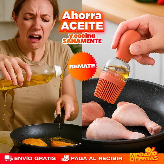 OilDrop Chef – Dispensador de Aceite 2 en 1 Ahorrador