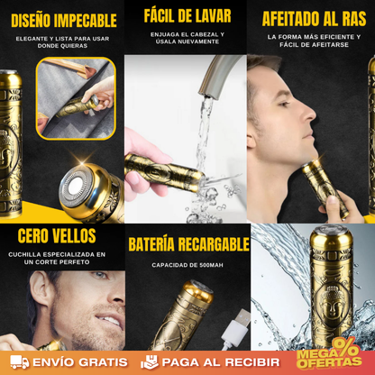 Afeitadora Profesional Versión Buda – Afeitado al Ras Sin Irritar la Piel · 2x1