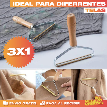 3 Cepillos Mágico Removedor – Quita Pelos y Pelusas de Ropa y Muebles · 3x1