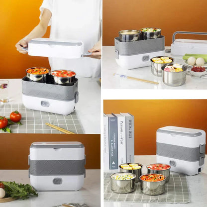 Lonchera Vaporera Eléctrica Portátil - Tu comida caliente en cualquier lucar