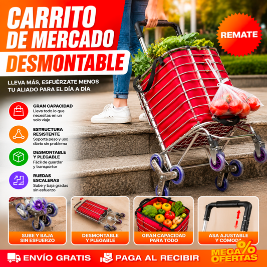 CARRO DE MERCADO DESMONTABLE
