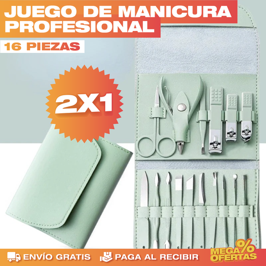 Set de Cortaúñas Profesional para Manicura y Pedicura – Uñas Perfectas en Casa Sin Ir al Salón · 2x1