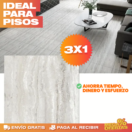 Láminas PVC Mármol Adhesivas – Renueva Mesones y Paredes Sin Obra · 3x1