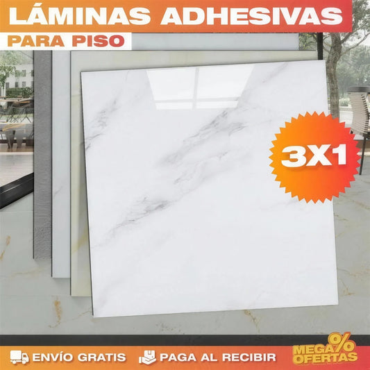 Láminas PVC Mármol Adhesivas – Renueva Mesones y Paredes Sin Obra · 3x1