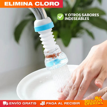 Filtro Giratorio y Purificador de Agua – Agua Más Limpia Directo del Grifo · 3x1