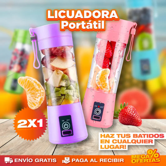 Licuadora Portátil – Batidos Donde Estés, Sin Cables · 2x1