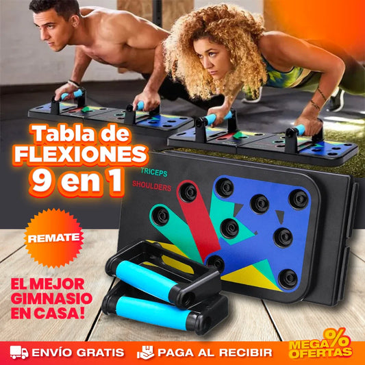 Tabla de Flexiones 9 en 1 – Gimnasio en Casa