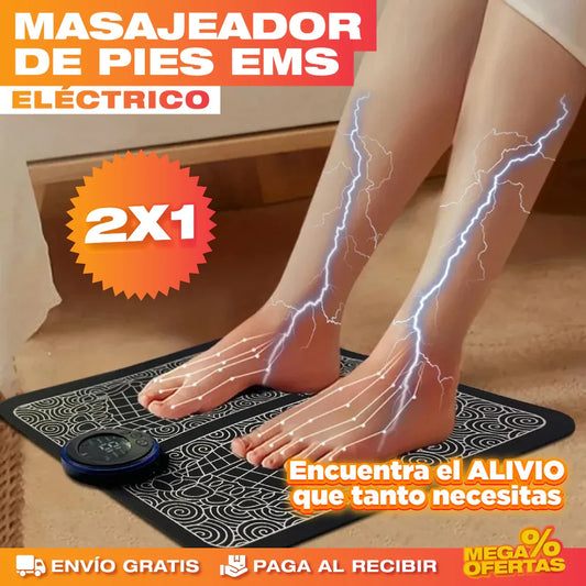 Masajeador de Pies EMS Eléctrico – Alivia los Pies Cansados al Final del Día · 2x1