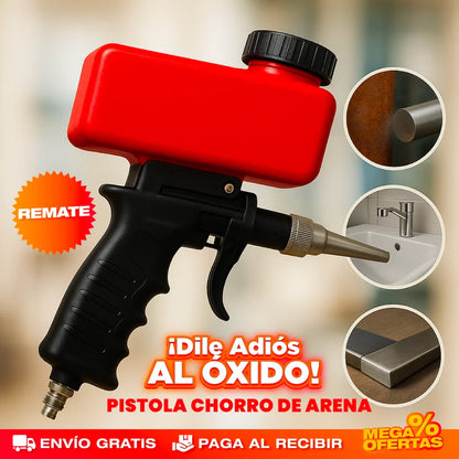 Pistola de Chorro de Arena Neumática – Quita Óxido y Pintura Sin Esfuerzo