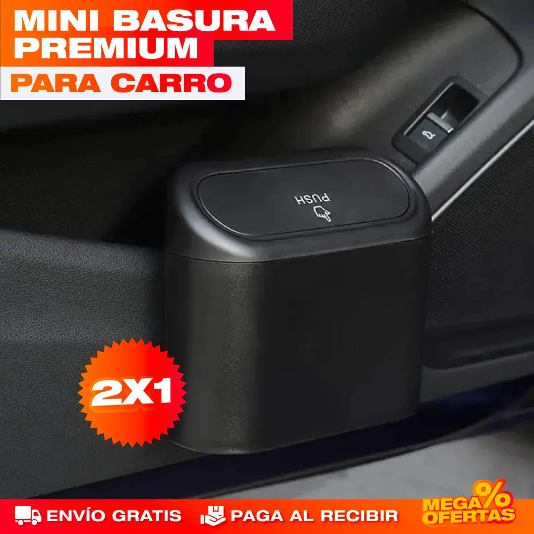 Cubo de Basura para Carro – Mantén tu Carro Sin Basura ni Olores · x2