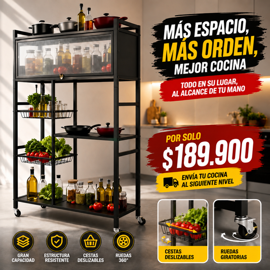 Alacena Organizadora de Cocina XL — Todo lo que no te cabe en la cocina, cabe aquí