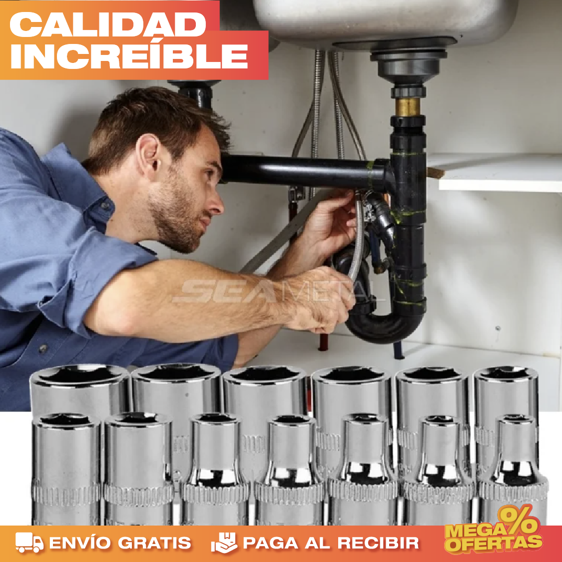 Set de Herramientas 46 Piezas – Todo lo Básico para Arreglar en Casa · 2x1